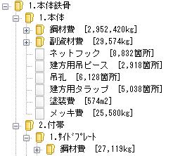 工事見積書の内訳に作成できる階層数は無制限